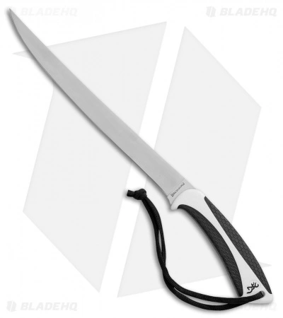 Browning White Water Fillet Fixed Blade Knife Black/White (9.25" Satin 420J2) 3 Browning White Water Fillet Fixed Blade Knife Black/White (9.25" Satin 420J2)
