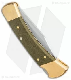 Avokelavavat Sales Store -Avokelavavat Sales Store Buck 110 Auto Brushed Micarta Brass BHQ 88783 er side