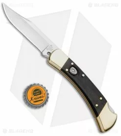 Buck Knives Buck 110 Automatic Lockback Knife Ebony (3.75" Satin) -Avokelavavat Sales Store Buck 110 Auto LB Ebony Dymondwood Satin 0110BRSA BHQ 51274 jr bottlecap