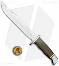 Buck Knives Buck 120 General Pro Bowie Knife Green Micarta (7.34" Satin) 0120GRS1-B -Avokelavavat Sales Store Buck 120 General Pro Bowie Green Micarta Satin 0120GRS1 BHQ 120503 jr bottlecap