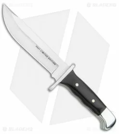 Buck Knives Buck 124 Frontiersman Fixed Blade Knife Ebony (6.25" Satin) 0124BRSLE