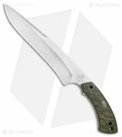 Buck Knives Buck 535 Open Season Moose Skinner Fixed Blade OD Green Micarta (8" Satin)