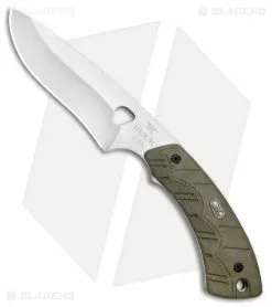Buck Knives Buck 537 Open Season Skinner Fixed Blade OD Green Micarta (4.5" Satin) 0537ODS