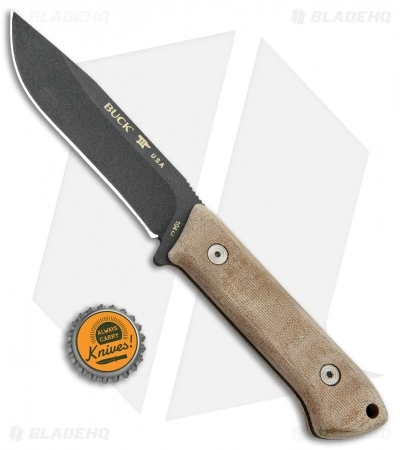 Buck Knives Buck Compadre Camp Knife Natural Canvas Micarta (4.5" Black) 0104BRS1 6 Buck Knives Buck Compadre Camp Knife Natural Canvas Micarta (4.5" Black) 0104BRS1 - Image 4