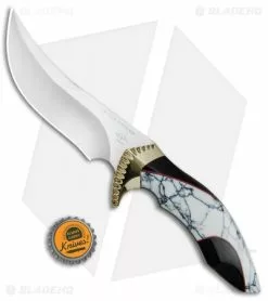 Buck Knives Buck Kalinga L.E. Legacy Fixed Blade White Turquoise/Buffalo Horn (4.8" Satin) -Avokelavavat Sales Store Buck Kalinga L.E. Legacy White Turquoise Buffalo Horn Satin 0408BFSLE BHQ 79539 jr bottlecap
