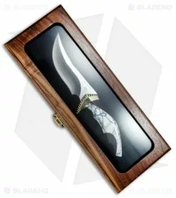 Buck Knives Buck Kalinga L.E. Legacy Fixed Blade White Turquoise/Buffalo Horn (4.8" Satin) -Avokelavavat Sales Store Buck Kalinga L.E. Legacy White Turquoise Buffalo Horn Satin 0408BFSLE BHQ 79539 jr case