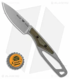 Buck Knives 635 Paklite 2.0 Cape Pro Fixed Blade Knife OD Green (2.87" SW) -Avokelavavat Sales Store Buck Knives 635 Paklite 2 Cape Pro FBK OD Green 2in Satin BHQ 180262 td size