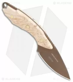 Buck Knives Buck Mini Alpha Hunter Fixed Blade Knife (2.5" Bronze) 0196BWSLE -Avokelavavat Sales Store Buck Mini Alpha Hunter Bronze BHQ 106689 jr spine