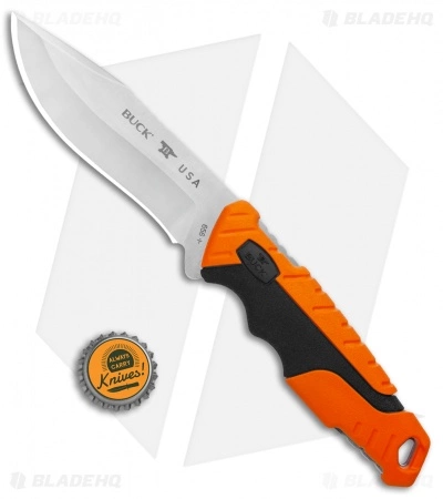 Buck Knives Buck Pursuit Pro Large Fixed Blade Knife Black/Orange (4.5" Satin) 6 Buck Knives Buck Pursuit Pro Large Fixed Blade Knife Black/Orange (4.5" Satin) - Image 4