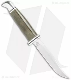 Buck Knives Buck Woodsman Pro Fixed Blade Knife Green Micarta (4" Satin) 7 Buck Knives Buck Woodsman Pro Fixed Blade Knife Green Micarta (4" Satin) -Avokelavavat Sales Store Buck Woodsman Pro Green Micarta Satin 0102GRS1 BHQ 120374 jr spine