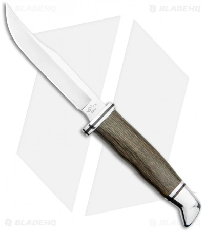 Buck Knives Buck Woodsman Pro Fixed Blade Knife Green Micarta (4" Satin) 3 Buck Knives Buck Woodsman Pro Fixed Blade Knife Green Micarta (4" Satin)