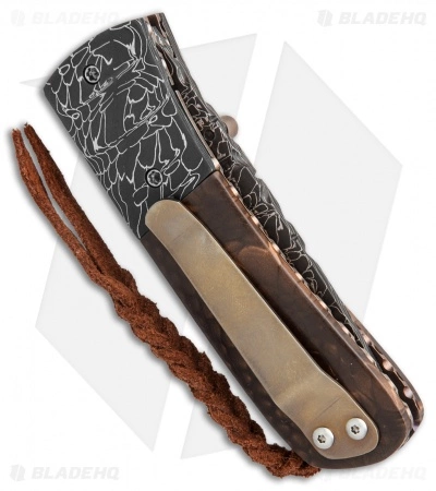 Burr Oak Knives C-MO Knife Snake Skin Damascus/Juma (2.625" Damascus) 5 Burr Oak Knives C-MO Knife Snake Skin Damascus/Juma (2.625" Damascus) - Image 3