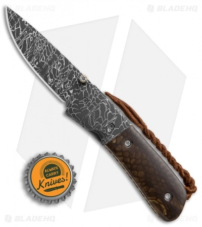 Burr Oak Knives C-MO Knife Snake Skin Damascus/Juma (2.625" Damascus) 6 Burr Oak Knives C-MO Knife Snake Skin Damascus/Juma (2.625" Damascus) - Image 4