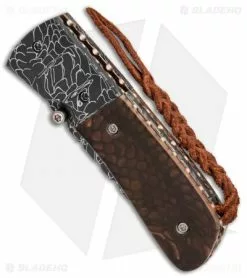 Burr Oak Knives C-MO Knife Snake Skin Damascus/Juma (2.625" Damascus) 7 Burr Oak Knives C-MO Knife Snake Skin Damascus/Juma (2.625" Damascus) -Avokelavavat Sales Store Burr Oak Knives C MO snake skin damascus Juma BHQ 71615 er spine