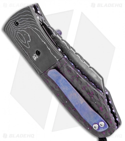 Burr Oak Knives Mini Combat Utility Knife Carbon Fiber/Sugilite (3.375" San Mai) 5 Burr Oak Knives Mini Combat Utility Knife Carbon Fiber/Sugilite (3.375" San Mai) - Image 3