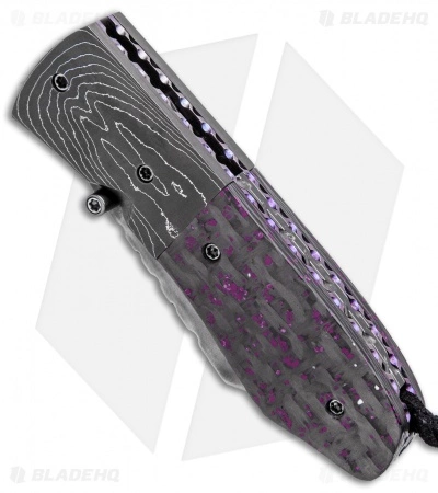 Burr Oak Knives Mini Combat Utility Knife Carbon Fiber/Sugilite (3.375" San Mai) 4 Burr Oak Knives Mini Combat Utility Knife Carbon Fiber/Sugilite (3.375" San Mai) - Image 2