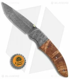 Ball Custom Knives Butch Ball Custom Liner Lock Knife Damascus/Masur Birch (3.4" Damascus) 9 Ball Custom Knives Butch Ball Custom Liner Lock Knife Damascus/Masur Birch (3.4" Damascus) -Avokelavavat Sales Store Butch Ball Custom damascus masur birch BHQ 71668 jr bottlecap