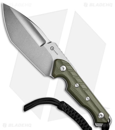 CIVIVI Maxwell Fixed Blade Knife OD Green G-10 (4.74" Stonewash) C21040-2 3 CIVIVI Maxwell Fixed Blade Knife OD Green G-10 (4.74" Stonewash) C21040-2