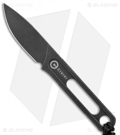 CIVIVI Minimis Fixed Blade Knife W/ Pocket Sheath (2.2" Black Stonewash) 3 CIVIVI Minimis Fixed Blade Knife W/ Pocket Sheath (2.2" Black Stonewash)