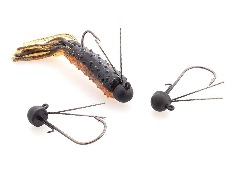 Camo Lures Camo Tungsten Weedless Ned Jig (3pcs) 4 Camo Lures Camo Tungsten Weedless Ned Jig (3pcs) - Image 2