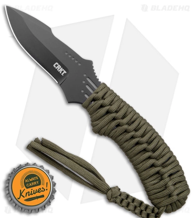 CRKT Crawford Thunder Strike Neck Knife Green Paracord (2.8" Black) 2032 7 CRKT Crawford Thunder Strike Neck Knife Green Paracord (2.8" Black) 2032 - Image 5