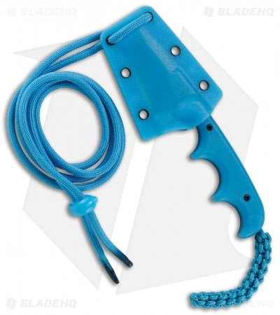 CRKT Folts Minimalist Bowie Cthulhu Neck Knife Blue GRN (2" Satin) 2387O 5 CRKT Folts Minimalist Bowie Cthulhu Neck Knife Blue GRN (2" Satin) 2387O - Image 3