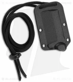 CRKT Folts Minimalist Cleaver Neck Knife Blackout (2.1" Black) 2383K -Avokelavavat Sales Store CRKT Folts Minimalist Cleaver Neck Blackout Black 2383K BHQ 119324 jr sheath