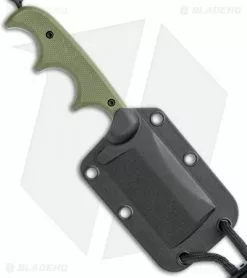 CRKT Folts Desert Warrior Minimalist Cleaver Neck Knife (2.1" Copper D2) -Avokelavavat Sales Store CRKT Folts Minimalist Cleaver Neck Knife OD Green G 10 Copper BHQ 114000 jr sheath