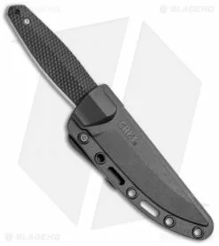 CRKT Lucas Burnley Strafe Fixed Blade Knife Black GFN (4.6" Satin)1210 -Avokelavavat Sales Store CRKT Lucas Burnley Strafe Black GFN Satin 1210 BHQ 51814 jr sheath