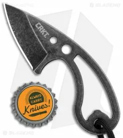 CRKT Owlet Fixed Blade Neck Knife Skeletonized (2.125" Black Stonewash) 2716 -Avokelavavat Sales Store CRKT Owlet Neck Skeletonized Black SW 2716 BHQ 103912 jr bottlecap