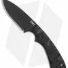 CRKT Siwi Drop Point Fixed Blade Knife Black G-10 (3.34" Black) 2082