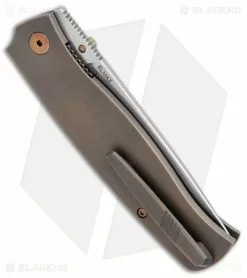Cheburkov Knives Strizh S Liner Lock Knife Bronze Titanium (3.375" Bead Blast) 8 Cheburkov Knives Strizh S Liner Lock Knife Bronze Titanium (3.375" Bead Blast) -Avokelavavat Sales Store Cheburkov Knives Strizh S LL Bronze Ti BB BHQ 104771 jr side