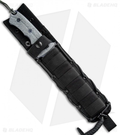 Chris Reeve Knives Green Beret Fixed Blade Knife Black MIcarta (7" Black Serr) 5 Chris Reeve Knives Green Beret Fixed Blade Knife Black MIcarta (7" Black Serr) - Image 3