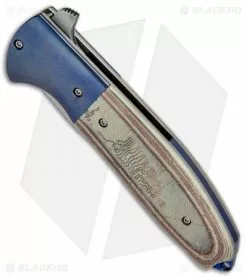 Chuck Gedraitis Accentor Flipper Circuit Board/Blue Ti (3.625" San-Mai) -Avokelavavat Sales Store Chuck Gedraitis Accentor Circuit Board Blue Ti San Mai BHQ 71717 jr spine