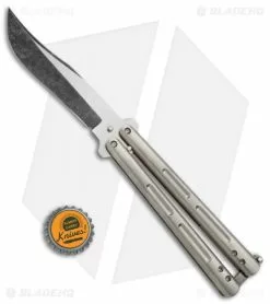 Chuck Gedraitis Knives Balisong #164 Titanium Butterfly Knife (4.25" BB SW) 9 Chuck Gedraitis Knives Balisong #164 Titanium Butterfly Knife (4.25" BB SW) -Avokelavavat Sales Store Chuck Gedraitis Balisong 164 Ti Butterfly BB SW BHQ 71714 jr bottlecap