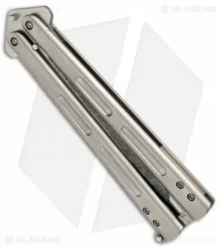 Chuck Gedraitis Knives Balisong #164 Titanium Butterfly Knife (4.25" BB SW) 8 Chuck Gedraitis Knives Balisong #164 Titanium Butterfly Knife (4.25" BB SW) -Avokelavavat Sales Store Chuck Gedraitis Balisong 164 Ti Butterfly BB SW BHQ 71714 jr side