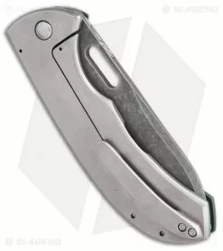 Chuck Gedraitis Bullshark Hybrid Knife Green G-10 (3.75" Acid Stonewash) -Avokelavavat Sales Store Chuck Gedraitis Bullshark hybrid green G10 acid sw BHQ 68544 er side