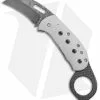 Chuck Gedraitis Karambit Frame Lock Knife Ti/Carbon Fiber (2.25"Damascus) -Avokelavavat Sales Store Chuck Gedraitis Karambit FL Ti CF Damascus BHQ 75811 jr