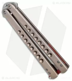 Chuck Gedraitis Knives Balisong No. 212 Titanium Butterfly Knife (4.25" SW) -Avokelavavat Sales Store Chuck Gedraitis Knives Balisong 212 Ti Butterfly SW BHQ 176348 jr spine