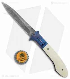 Chuck Gedraitis Phoenix Automatic Knife Ivory G-10/Timascus (4.25" Damascus) -Avokelavavat Sales Store Chuck Gedraitis Phoenix Auto Ivory G 10 Timascus Damascus BHQ 132173 jr bottlecap