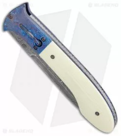 Chuck Gedraitis Phoenix Automatic Knife Ivory G-10/Timascus (4.25" Damascus) -Avokelavavat Sales Store Chuck Gedraitis Phoenix Auto Ivory G 10 Timascus Damascus BHQ 132173 jr spine