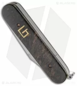 Chuck Gedraitis Swiss Army Switchblade Auto Knife Rag Micarta (3.25" Satin) -Avokelavavat Sales Store Chuck Gedraitis Swiss Army Switchblade Auto Rag Micarta Satin BHQ 147740 jr spine