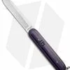 Chuck Gedraitis Switch Army Auto Knife Black / Purple G-10 (3.4" Satin) -Avokelavavat Sales Store Chuck Gedraitis Switch Army Switchblade Auto Black Purple G 10 BHQ 176346 jr