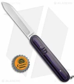 Chuck Gedraitis Switch Army Auto Knife Black / Purple G-10 (3.4" Satin) -Avokelavavat Sales Store Chuck Gedraitis Switch Army Switchblade Auto Black Purple G 10 BHQ 176346 jr bottlecap