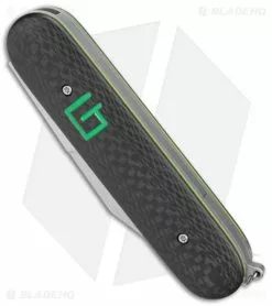 Chuck Gedraitis Switch Army Switchblade Auto Knife Black, Green CF (3.4" Satin) 7 Chuck Gedraitis Switch Army Switchblade Auto Knife Black, Green CF (3.4" Satin) -Avokelavavat Sales Store Chuck Gedraitis Switch Army Switchblade Auto CF Green Liners BHQ 176345 jr spine