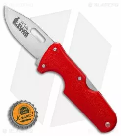 Cold Steel Click-N-Cut Slock Master Skinner Knife Red ABS (2.5" SW) -Avokelavavat Sales Store Cold Steel Click N Cut Slock Master Skinner Knife Red BDS 2.5 Satin 40AT BHQ 121229 LS Bottlecap