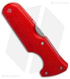 Cold Steel Click-N-Cut Slock Master Skinner Knife Red ABS (2.5" SW) -Avokelavavat Sales Store Cold Steel Click N Cut Slock Master Skinner Knife Red BDS 2.5 Satin 40AT BHQ 121229 LS Side