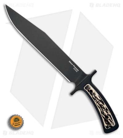 Cold Steel Drop Forged Bowie Fixed Blade Knife (9.5" Black) 36MK 6 Cold Steel Drop Forged Bowie Fixed Blade Knife (9.5" Black) 36MK - Image 4