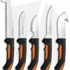 Cold Steel Fixed Blade Hunting Kit / 5-Piece Knife Set Black/Orange (CSFXFLDKIT)