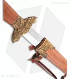 Cold Steel Gim Sword Redwood W/ Brass Guard (30" Satin) 88G -Avokelavavat Sales Store Cold Steel Gim Sword Redwood Brass Guard Satin BHQ 44188 er